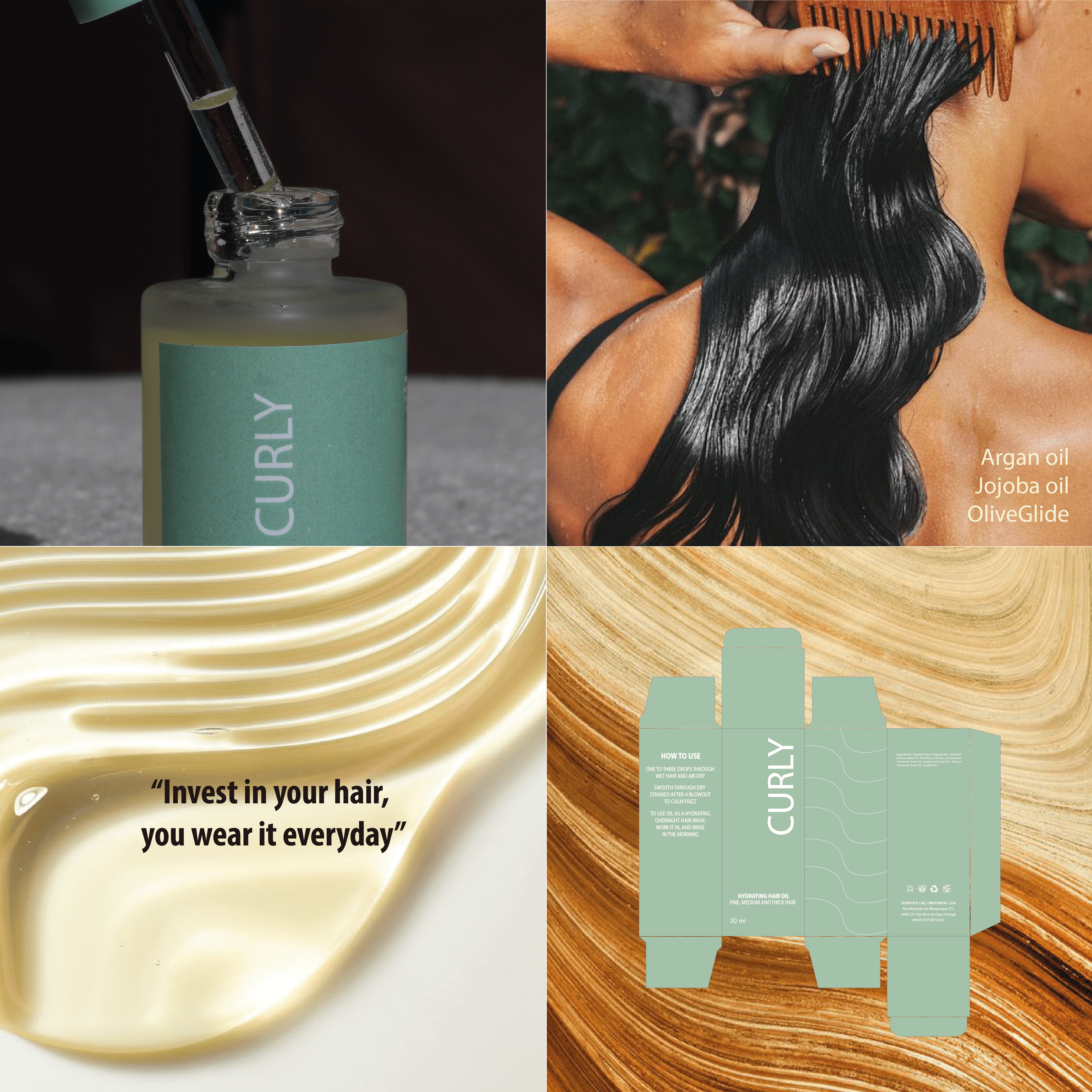 Private label hair oil for your brand with low MOQ, Gisou supplier and manufacturer.