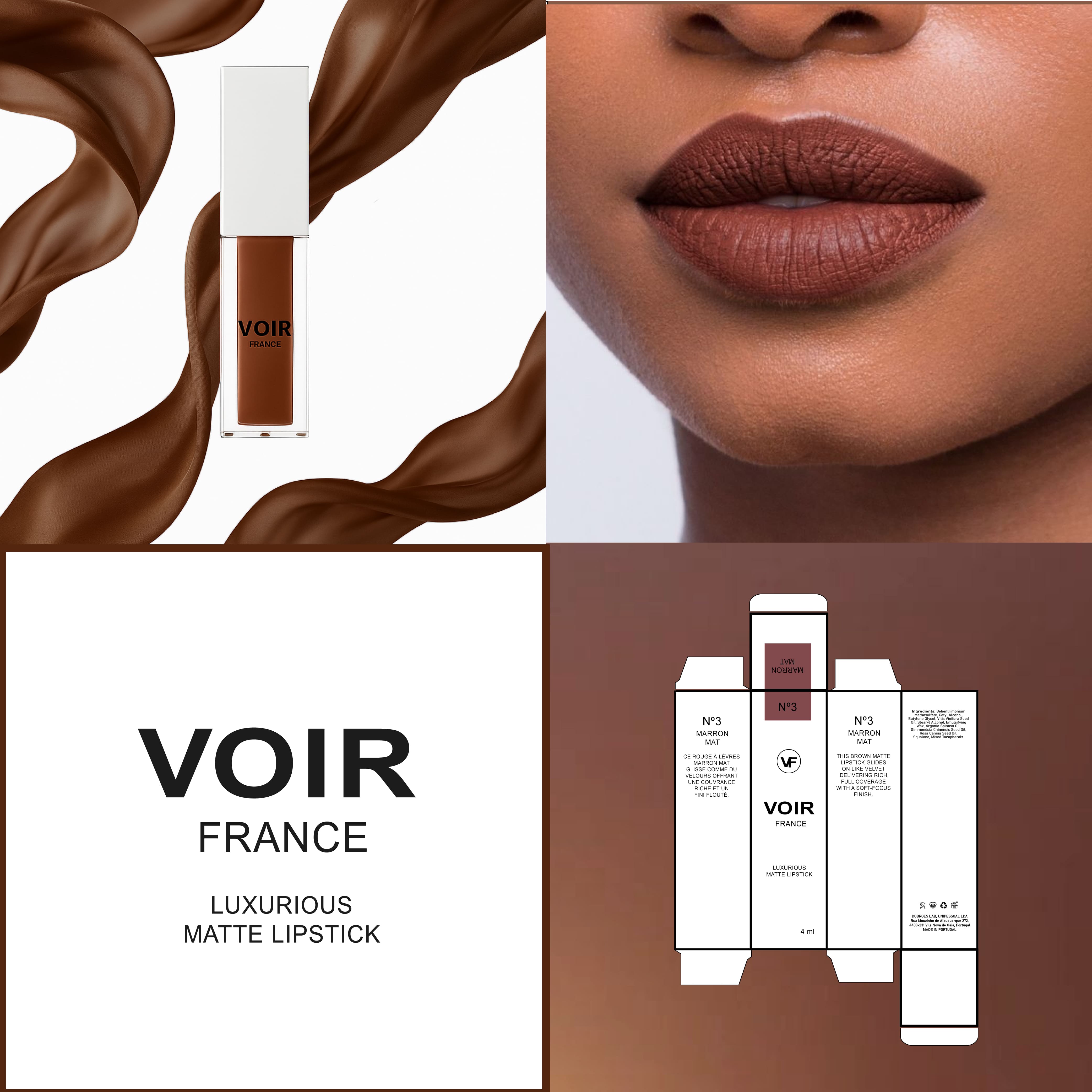 Matte Lipstick brand example by private label