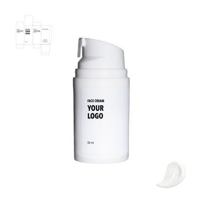 Custom Face Cream and Moisturizer by a private label cosmetic manufacturer in Europe. Clean and organic formulation. 