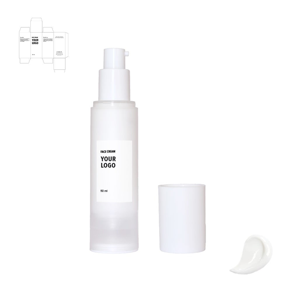 Custom Premium Face Cream and Moisturizer by a private label cosmetic manufacturer in Europe. Clean, Vegan and Cruelty Free.