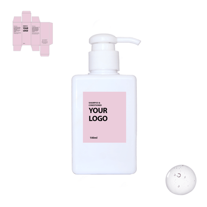 Custom Organic Shampoo with pink packaging by a private label cosmetic manufacturer in Europe