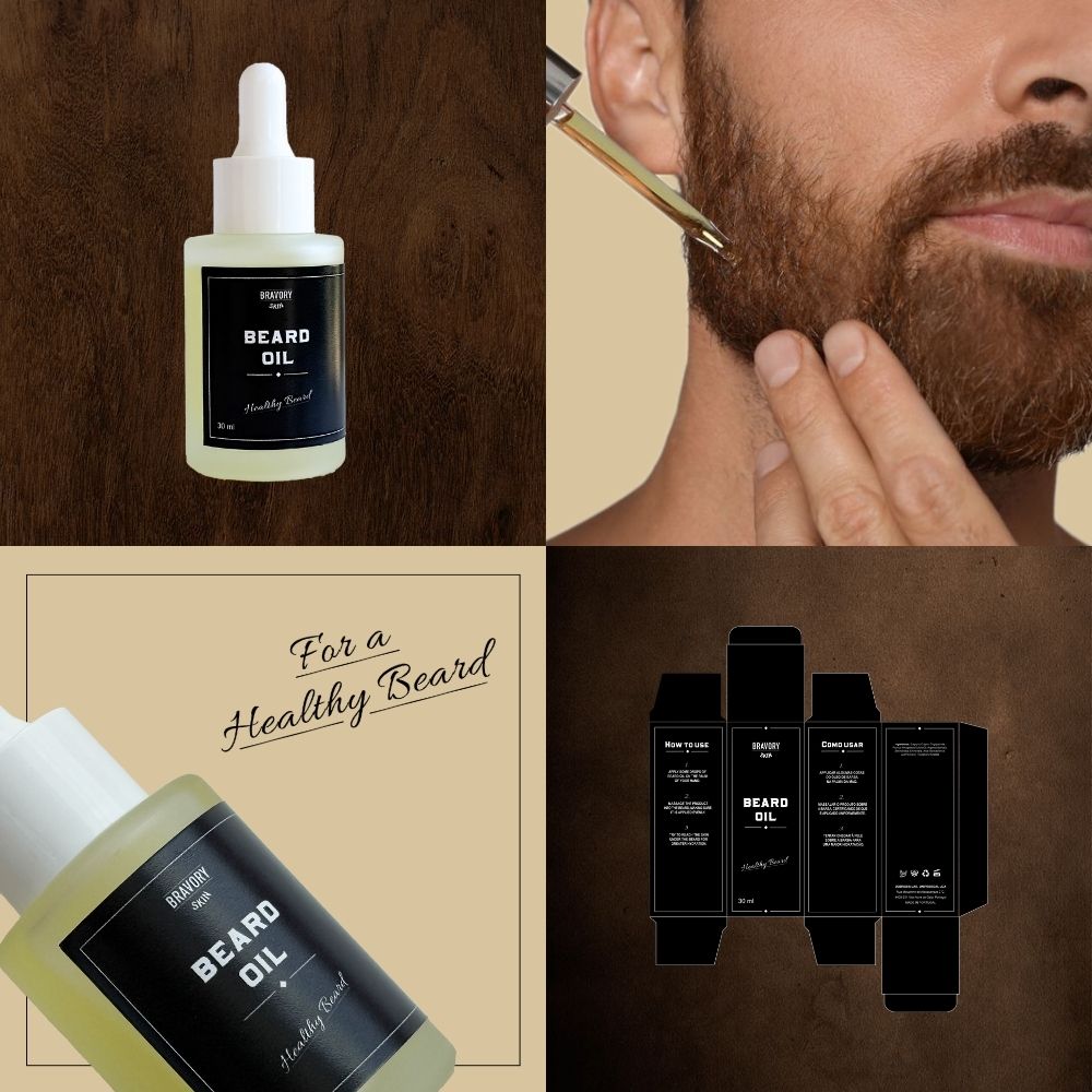 custom beard oil example brand
