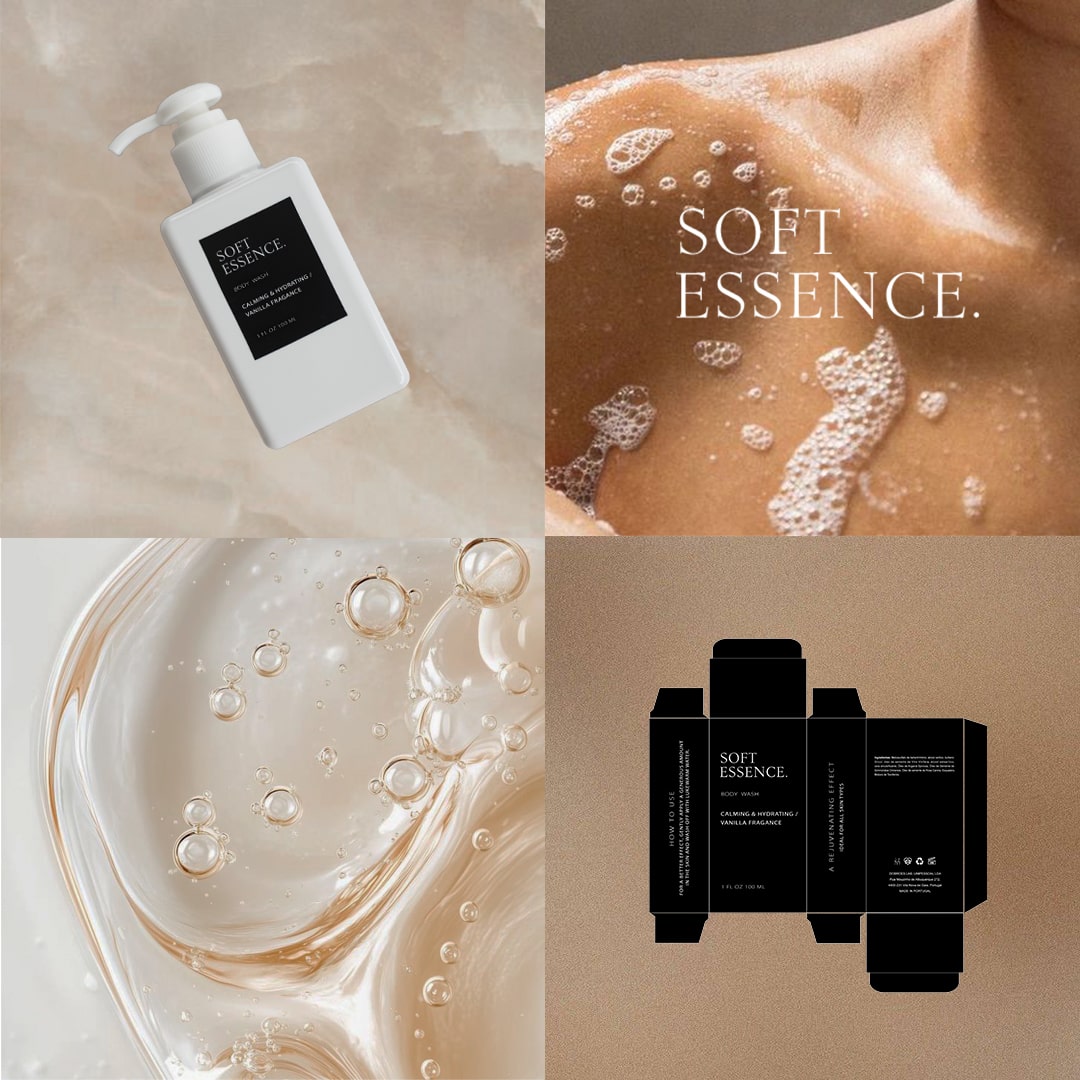 custom body wash brand example
