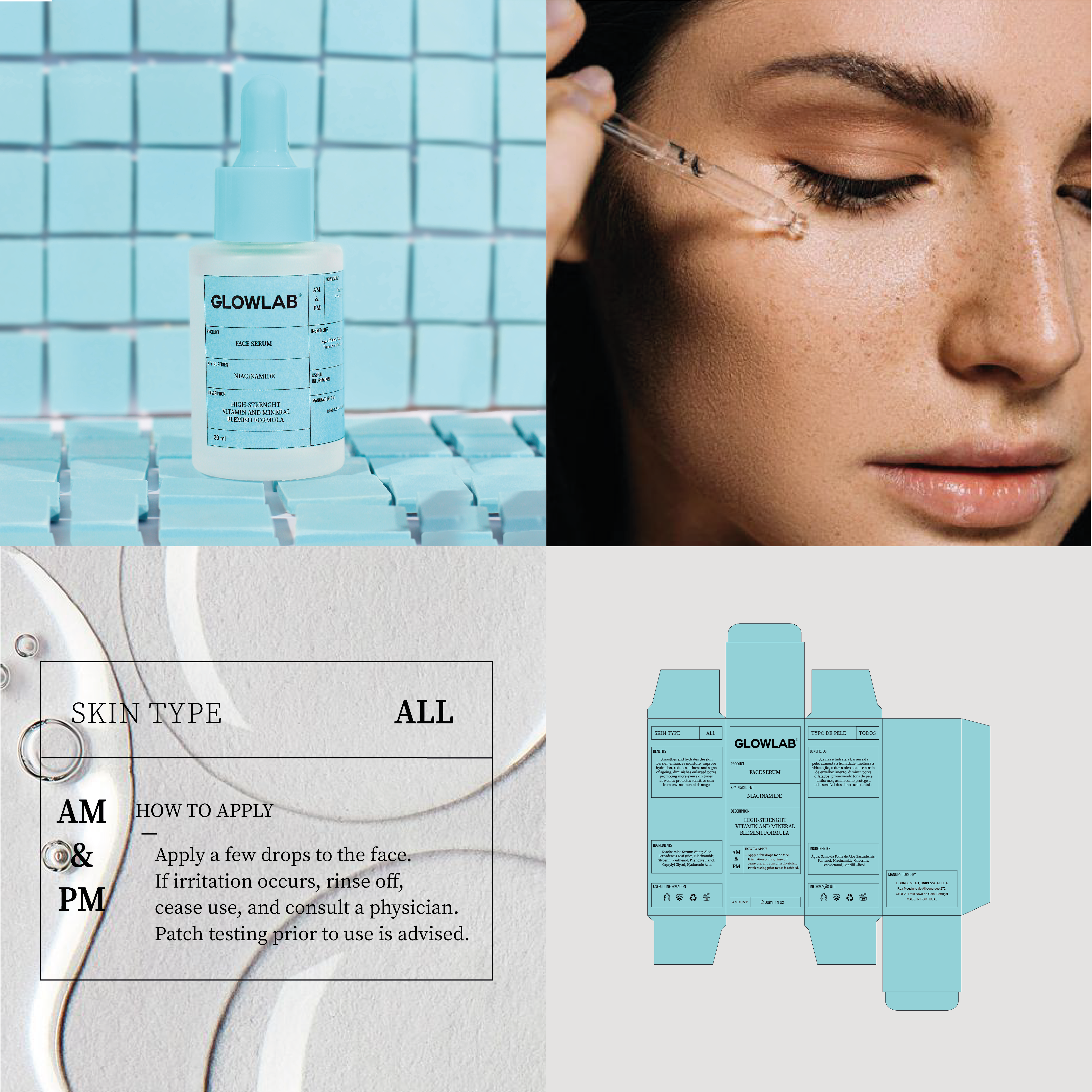 custom face serum niacinamide brand example
