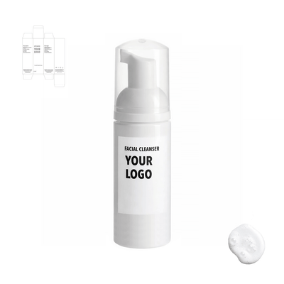 face cleanser for private label with white packaging from a skincare manufacturer. 