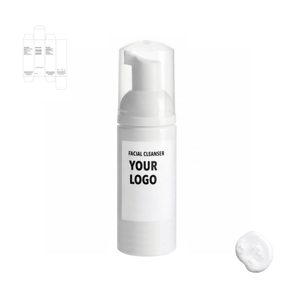 face cleanser for private label with white packaging from a skincare manufacturer. 