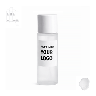 facial toner for private label with white packaging from a skincare manufacturer. 