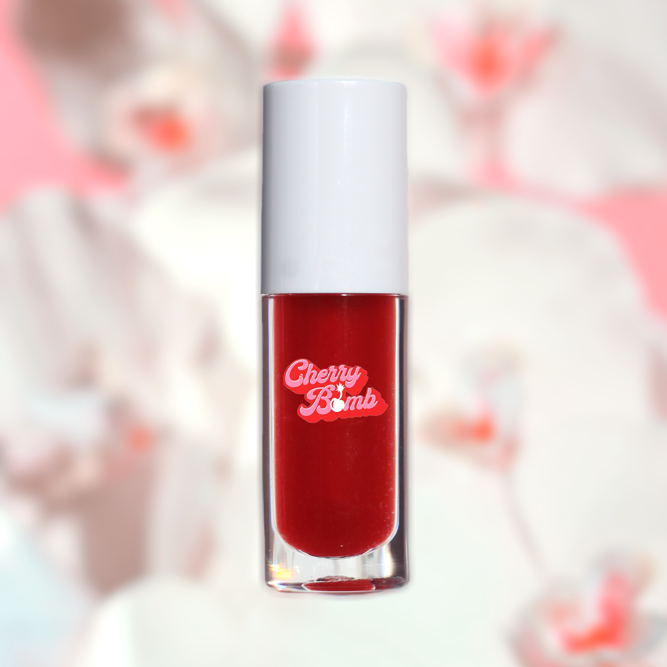 Lip Gloss red private label cosmetics from european manufacturer.