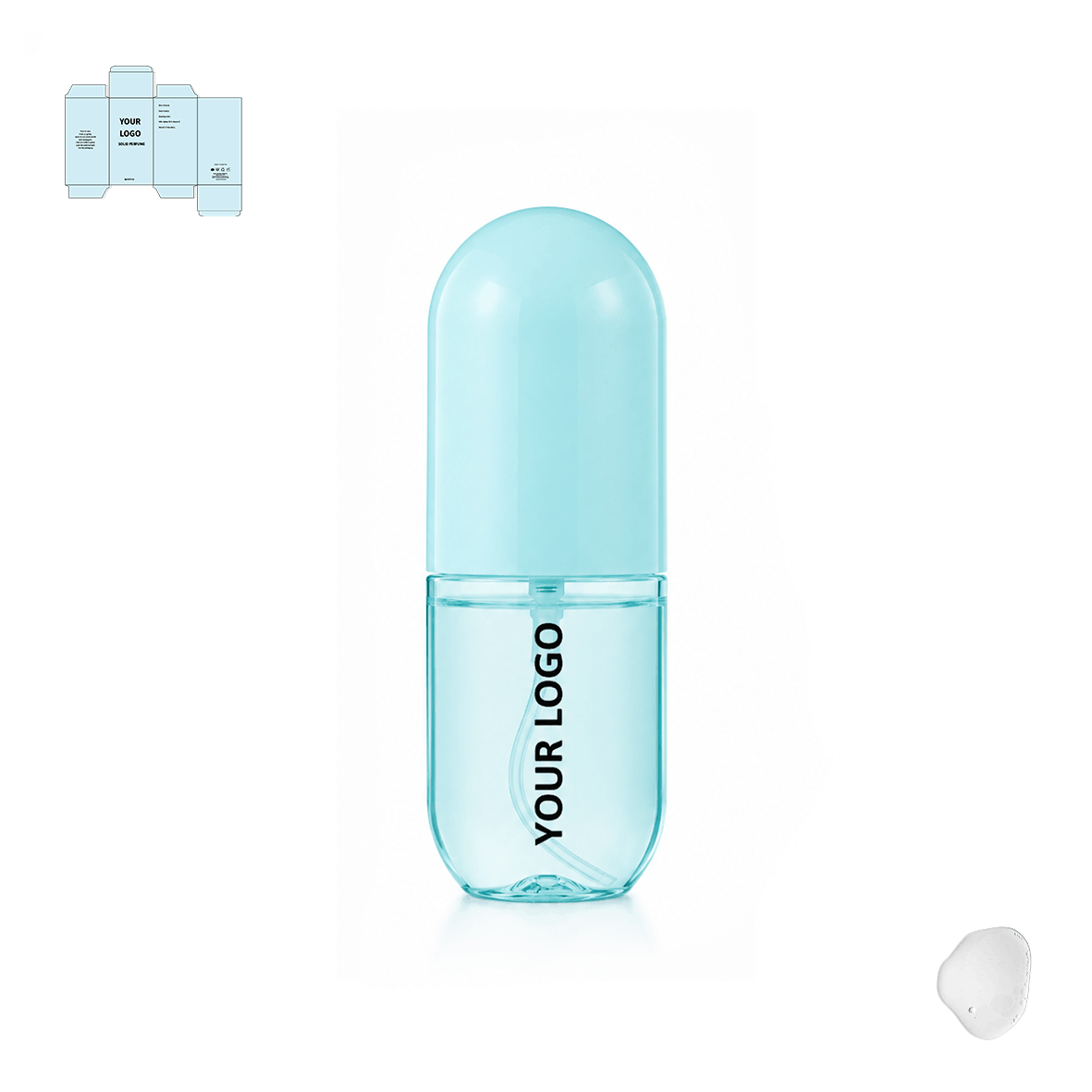 Bálsamo de perfume sólido personalizado
