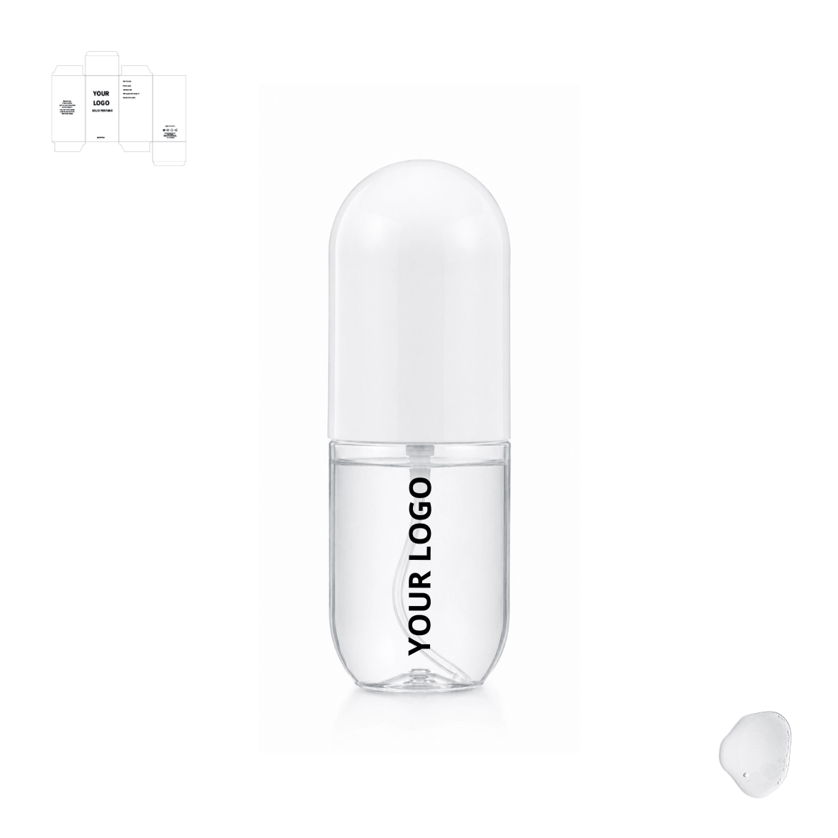 Bálsamo de perfume sólido personalizado