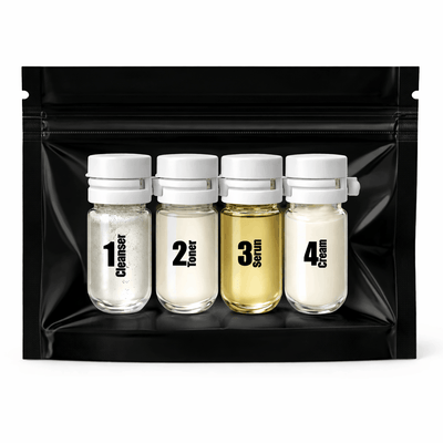private label skincare capsules with black packaging. Private label skincare supplier and manufacturer. 