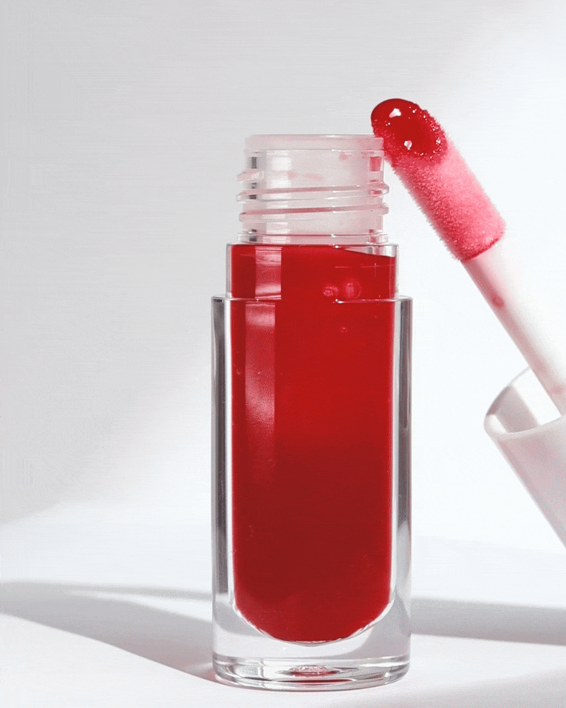 red lip gloss cosmetics laboratory private label