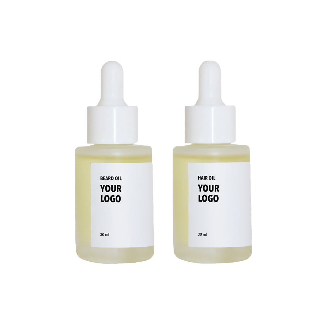 samples custom beard and hair cosmetics