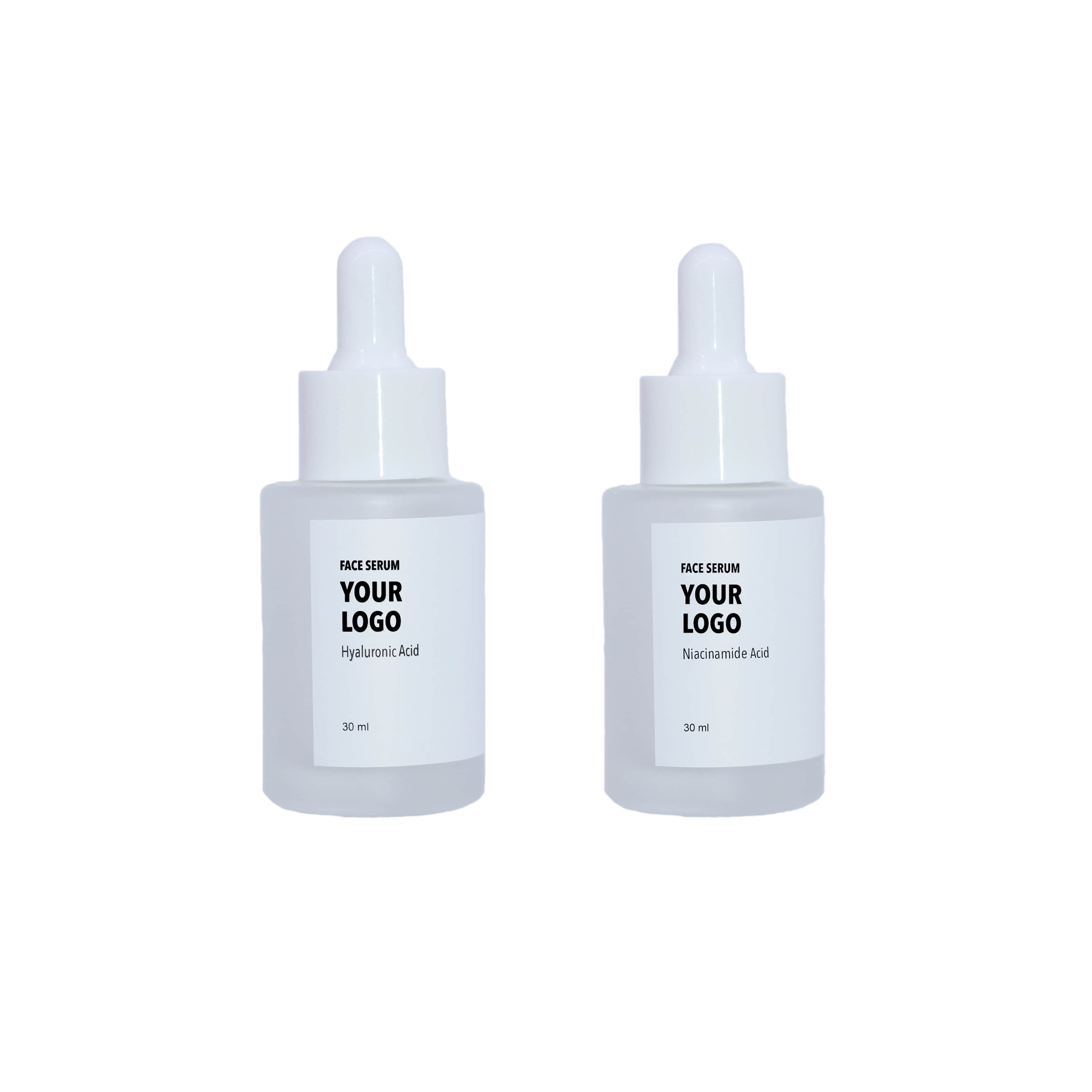 samples custom face serum niacinamide hyaluronic acid