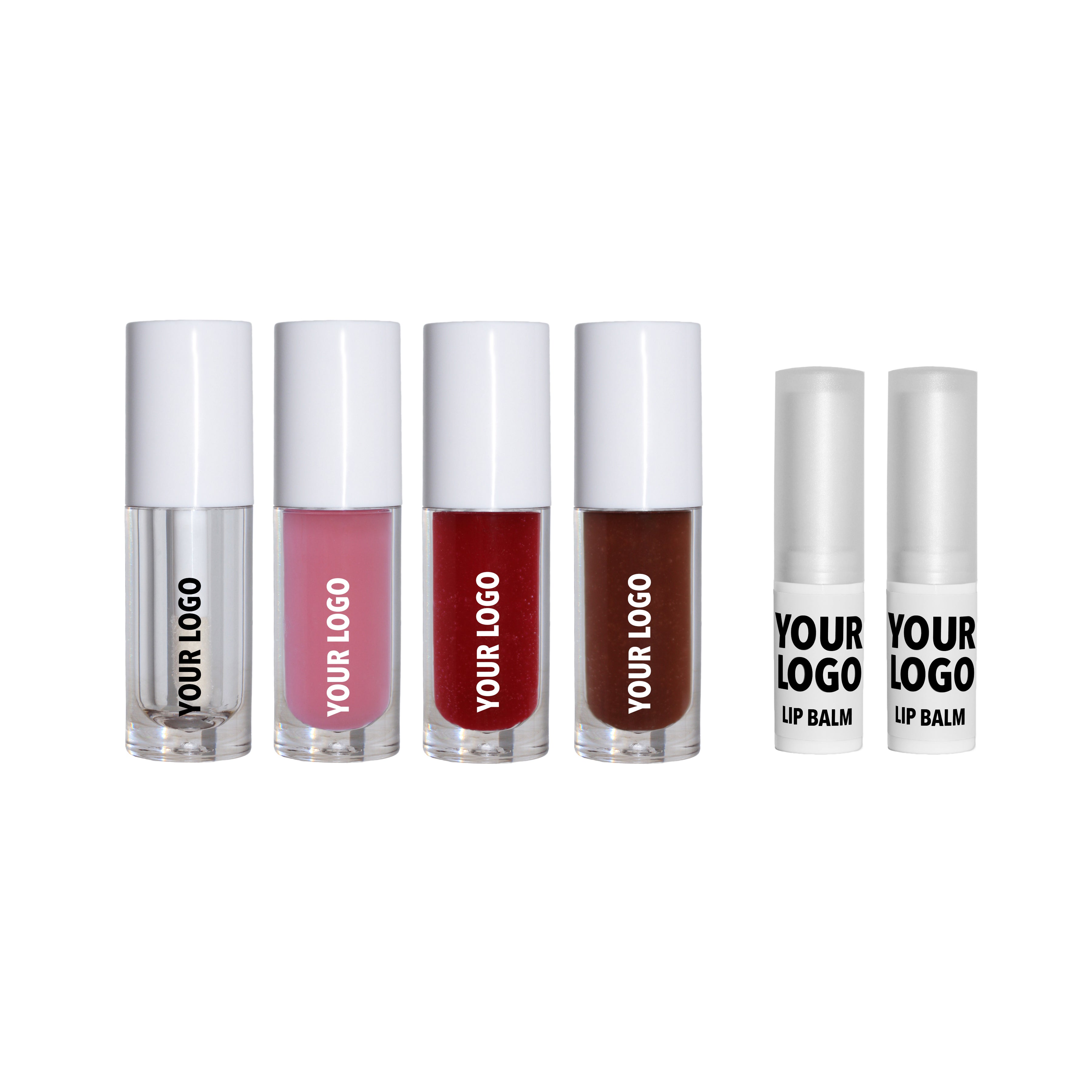 samples custom lip cosmetics lip glosses lip balm