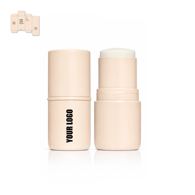 private label solid perfume stick with light brown packaging. Perfumes supplier and manufacturer. 