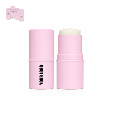 private label solid perfume stick with matte pink packaging. Perfumes supplier and manufacturer. 