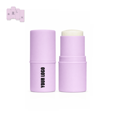 private label solid perfume stick with purple packaging. Perfumes supplier and manufacturer. 